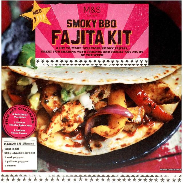 M&S Smoky BBQ Fajita Kit 553g M&S X[L[BBQt@q[^ 553g