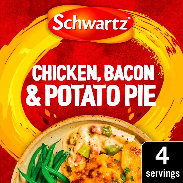 Schwartz Winter Limited Edition Chicken Bacon & Potato Pie 35g Vc ~̌菤i `Lx[R|egpC 35g