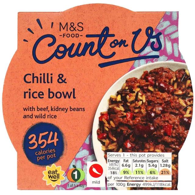 M&S Balanced For You Chilli & Rice Bowl 300g M&S oXtH[[ `CX{E 300g