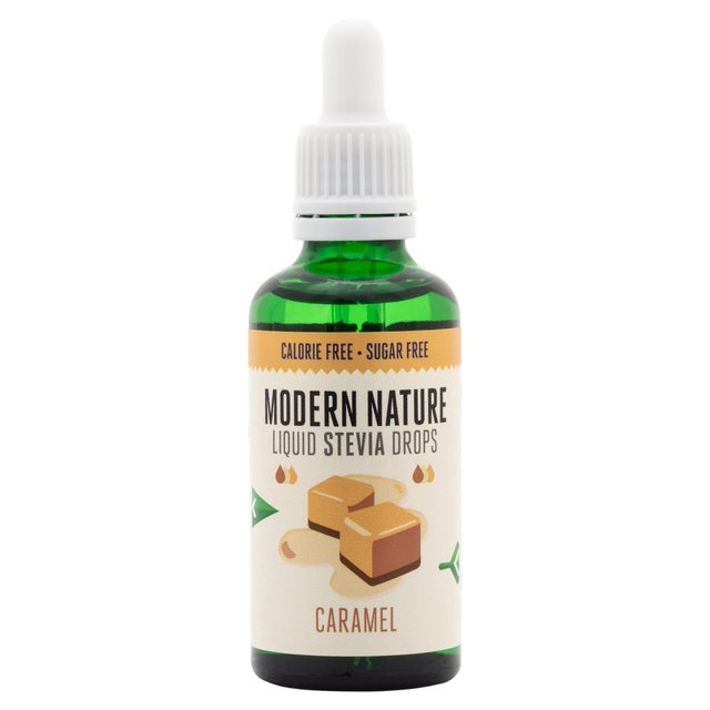 Modern Nature Stevia Drops Caramel Sweetener 50ml _lC`[ XerAhbvX LÖ 50ml