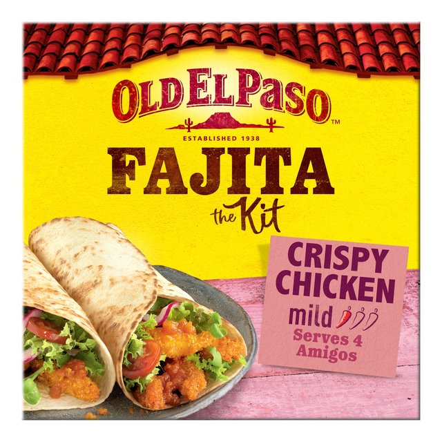 Old El Paso Oven Baked Crispy Chicken Fajita Kit 555g オールドエルパソ クリスピーチキン ファヒータ オーブン焼き 555g