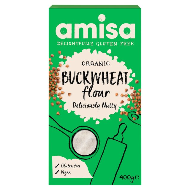 Amisa Organic Gluten Free Buckwheat Flour 400g Amisa I[KjbN Oet[ Ε 400g
