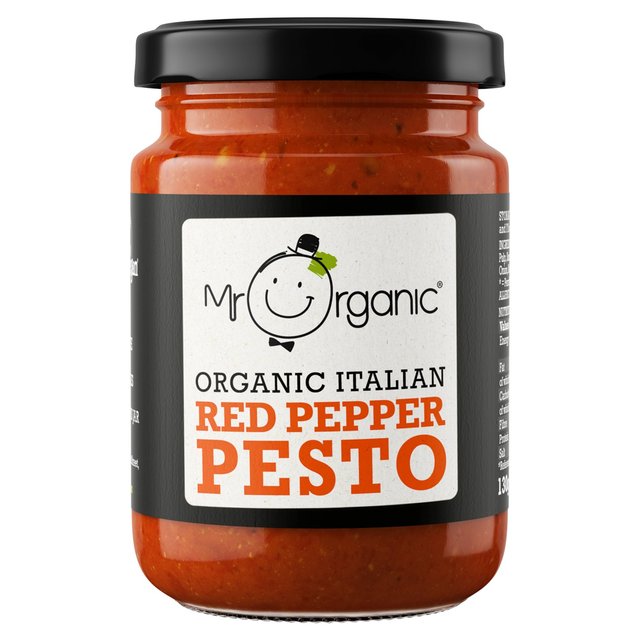 Mr Organic Vegan Red Pepper Pesto 130g ~X^[I[KjbN B[K bhybp[yXg 130g