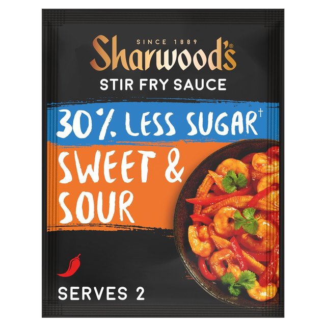 Sharwood's Sweet & Sour 30% Less Sugar Stir Fry Sachet 120g シャーウッド社 スイート＆サワー 砂糖 30％オフ 炒め用小袋 120g