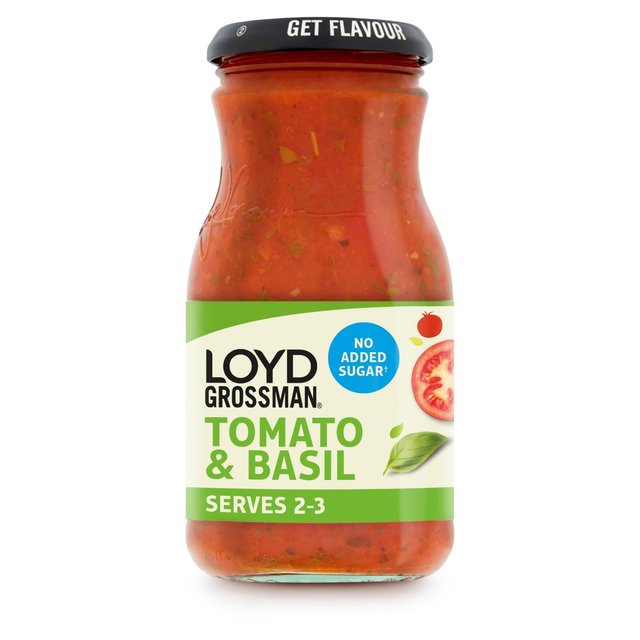 Loyd Grossman Tomato & Basil No Added Sugar 350g ロイド・グロスマン トマト＆バジル 無加糖 350g