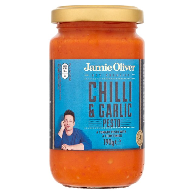 Jamie Oliver Chilli & Garlic Pesto 190g WFC~[EIo[ `K[bNyXg 190g