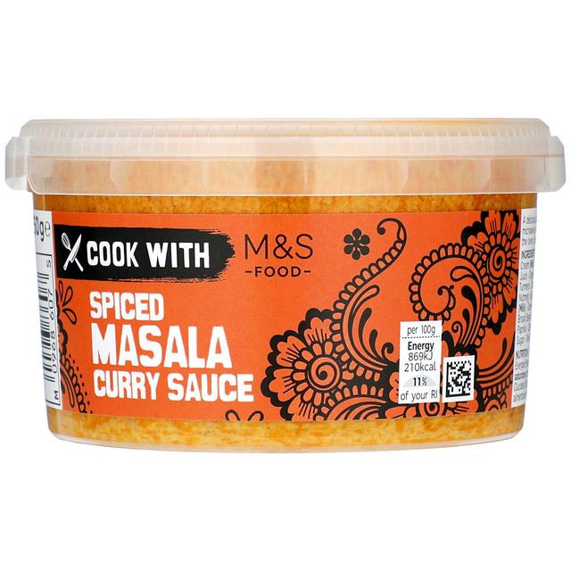 Cook With M&S Spiced Masala Curry Sauce 350g クックウィズ M&S スパイスマサラカレーソース 350g