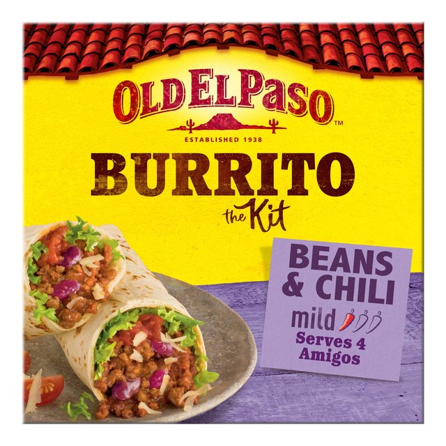 Old El Paso Beans & Chili Burrito Kit 620g Old El Paso r[Y` ug[Lbg 620g