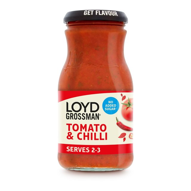 Loyd Grossman Tomato & Chilli No Added Sugar 350g ChOX} g}g` sgp 350g