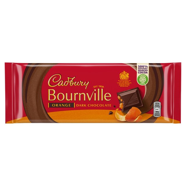 Cadbury Bournville Orange Dark Chocolate Bar 180g Lho[ {[r IW _[N`R[go[ 180g