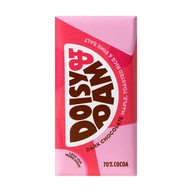 Doisy & Dam Toasted Rice & Pink Salt 70% Dark Chocolate 80g ドゥイジー＆ダム トーストライス＆ピンクソルト 70%ダークチョコレート 80g