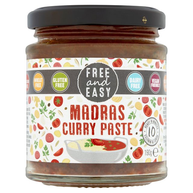 Free & Easy Madras Curry Paste 198g t[C[W[ }hXJ[y[Xg 198g