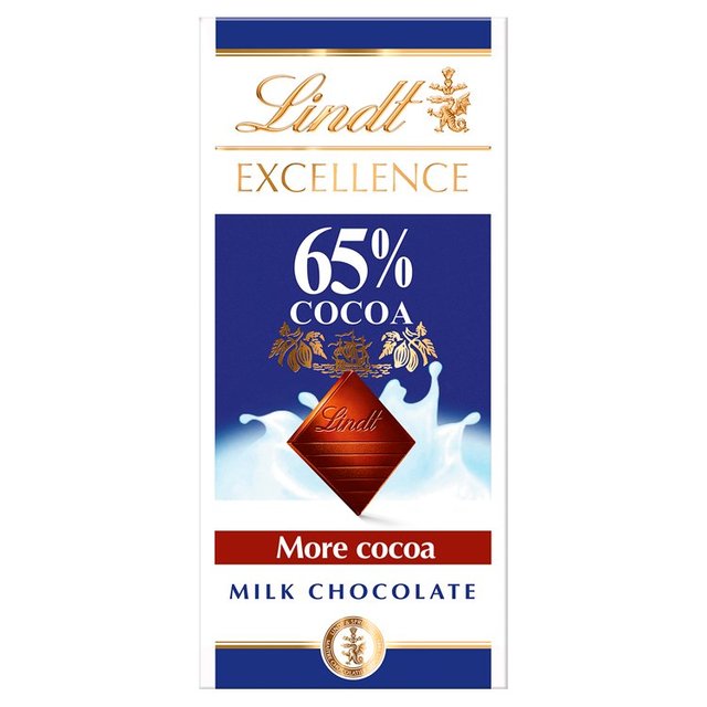 Lindt Excellence Milk 65% Chocolate Bar 80g   ߥ륯 65% 祳졼ȥ...