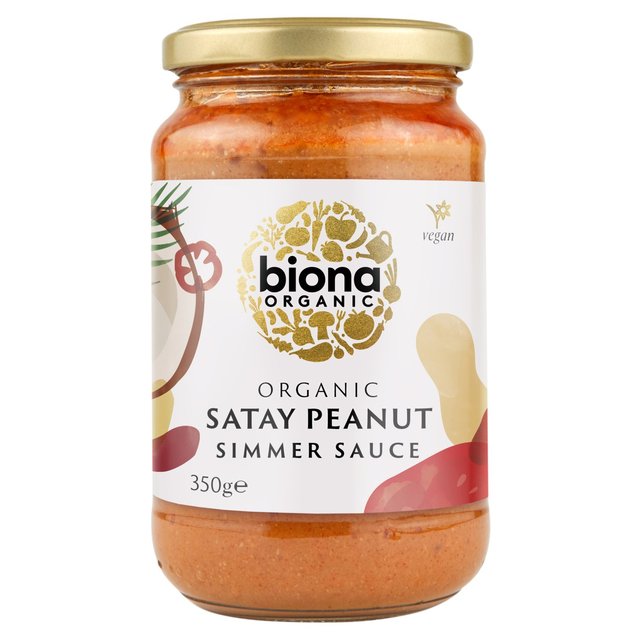 Biona Organic Satay Peanut Simmer Sauce 350g Biona I[KjbN Te s[ibc V}[\[X 350g