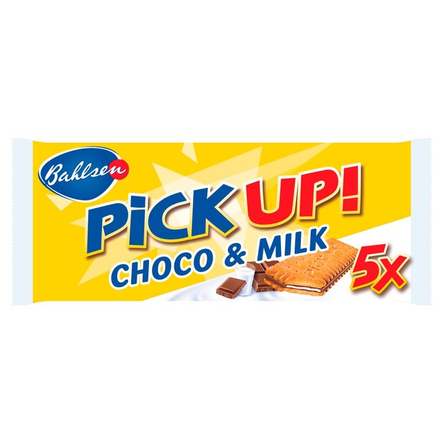 Bahlsen PiCK UP! Choco & Milk Chocolate Biscuit Bars 5 per pack o[Z PiCK UP! `R~N`R[grXPbgo[ 5