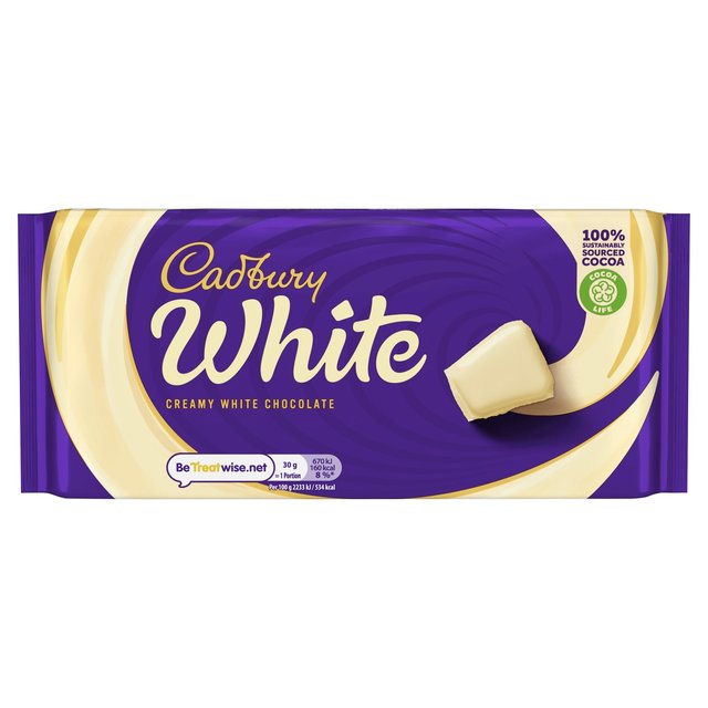 Cadbury White Chocolate Bar 180g Lho[ zCg`R[go[ 180g