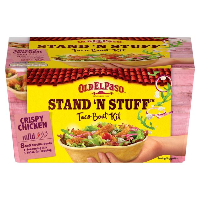 Old El Paso Stand N Stuff Crispy Chicken Taco Kit with Shells 351g オールドエルパソ スタンドアンドスタッフ クリスピーチキンタコスキット（シェル付） 351g