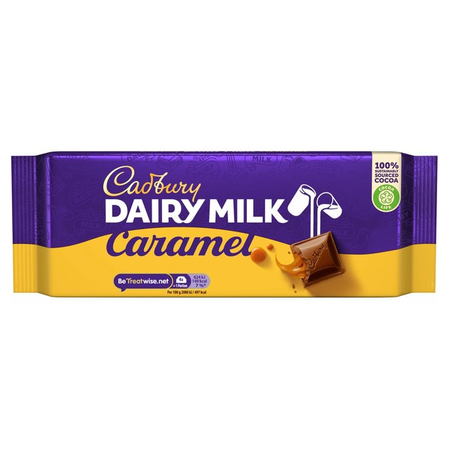 Cadbury Dairy Milk Caramel Chocolate Bar 200g キャドバリー デイリーミルクキャラメルチョコレートバー 200g