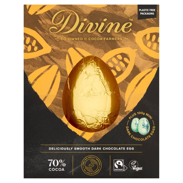 Divine 70% Dark Egg with Mini Eggs 260g ディバイン 70%ダークエッグ（ミニエッグ入り） 260g