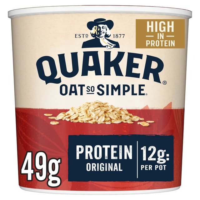 Quaker Oat So Simple Protein Porridge Pot Original 49g Quaker Oat So Simple veC|bW|bg IWi 49g