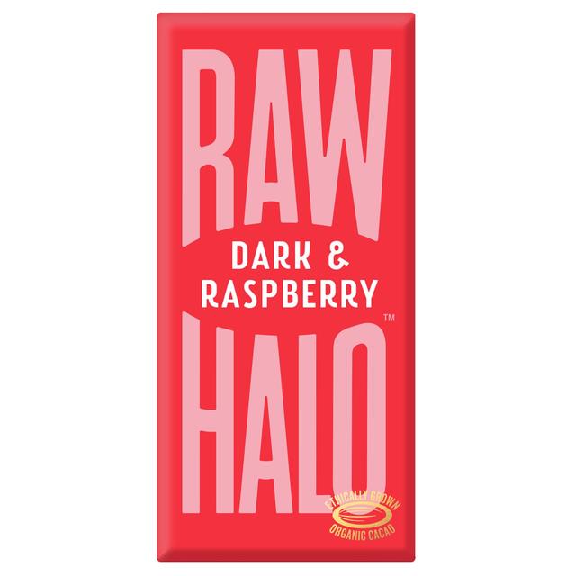 Raw Halo Vegan Dark & Raspberry Chocolate Bar 70g إ  饺...