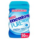 Mentos Pure Fresh Freshmint Sugar Free Chewing Gum Bottle 50 per pack メントス ピュアフレッシュフレッシュミント シュガーフリー チューイングガム ボトル 1パック50個入り