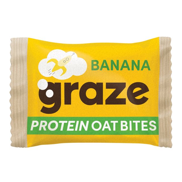 Graze Protein Oat Bites Cereal Bars Banana 30g OCYveC I[goCc VAo[ oii 30g
