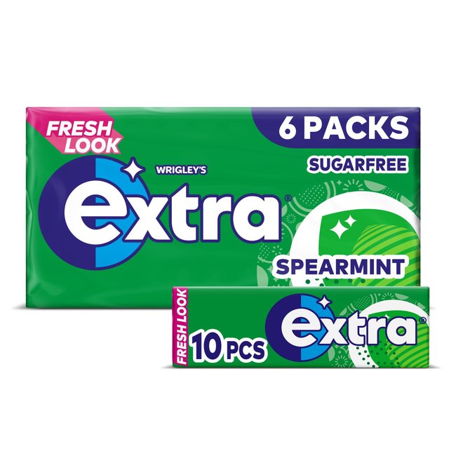 Wrigley's Extra Spearmint Chewing Gum Sugar Free Multipack 6 per pack O[Y GNXg XyA~g `[COK VK[t[ }`pbN 1pbN6