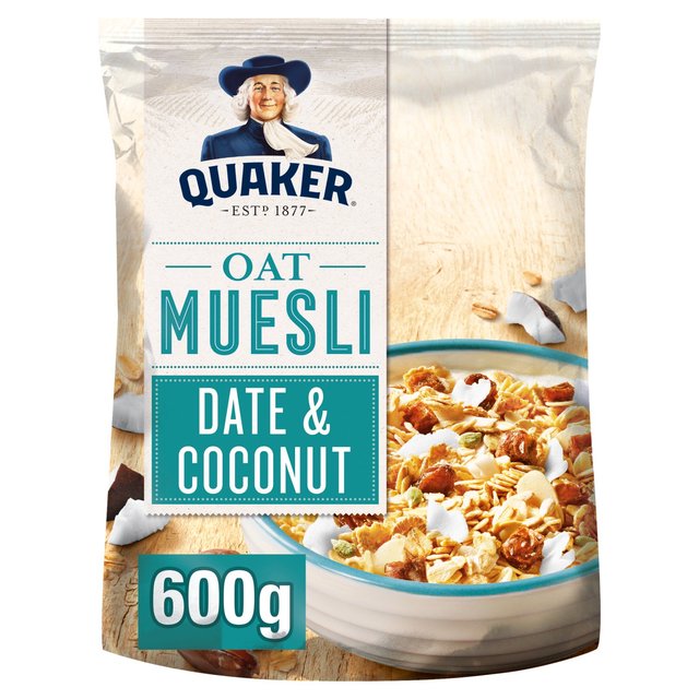 Quaker Dates & Coconut Muesli 650g NG[J[ f[cRRibc ~[Y[ 650g