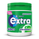 Wrigley's Extra Spearmint Chewing Gum Sugar Free Bottle 60 per pack O[Y GNXg XyA~g `[COK VK[t[ {g 1pbN60