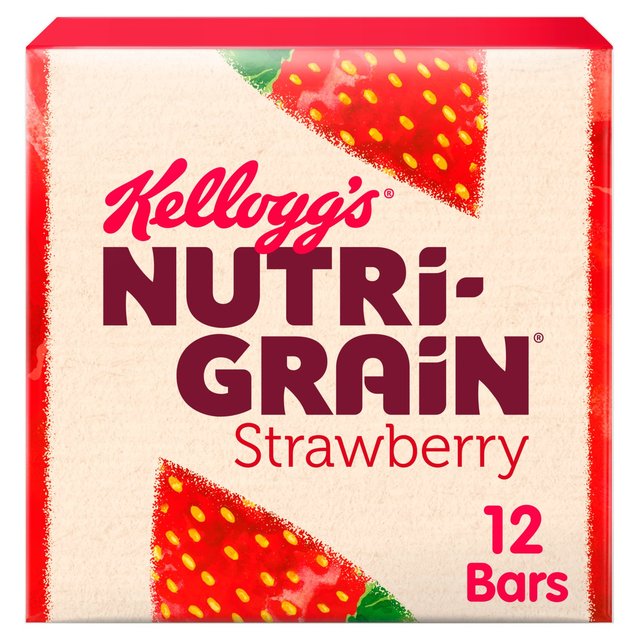 Kellogg's Nutri Grain Strawberry 12 x 37g PbO k[gOC Xgx[ 37g~12