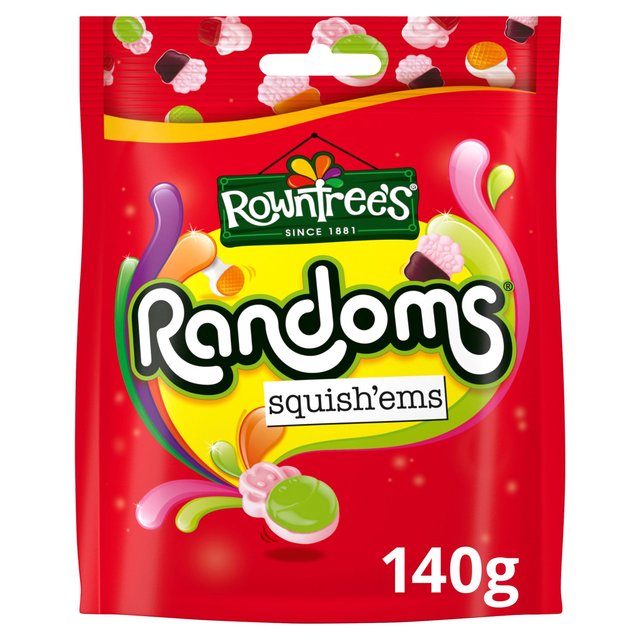 Rowntree's Randoms Squish'ems Sharing Bag 140g ロウントリーズ ランドムス スクイッシュエムズ シェアリングバッグ 140g