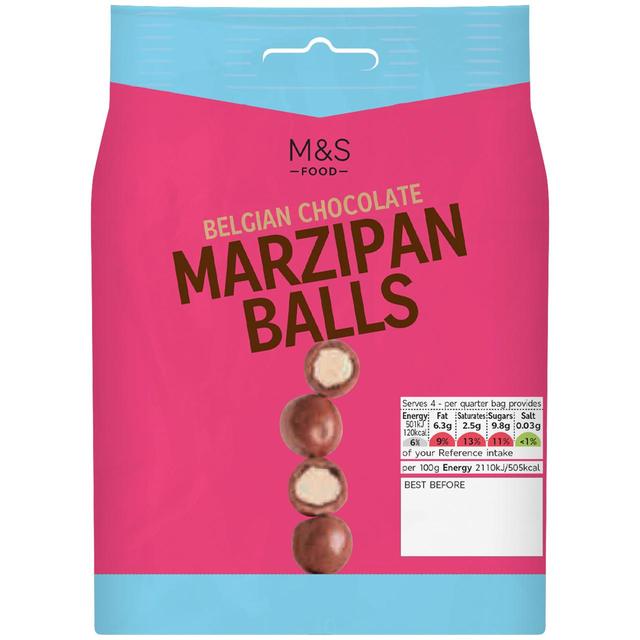 M&S Belgian Chocolate Marzipan Balls 95g M&S xM[`R[g }Wp{[ 95g