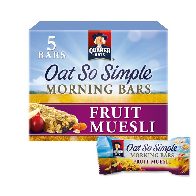 Quaker Oat So Simple Morning Bars Fruit Muesli 35g x 5 per pack NG[J[ I[g\[Vv[jOo[ t[c~[Y[ 35g~5pbN