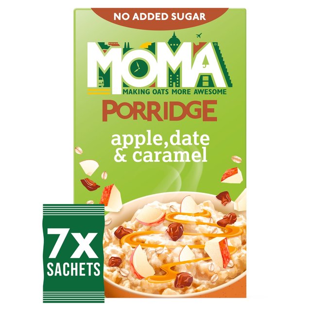 MOMA Apple, Date & Caramel Porridge Sachets 7 x 35g MOMA Abvf[cL |bW TVF 35g~7