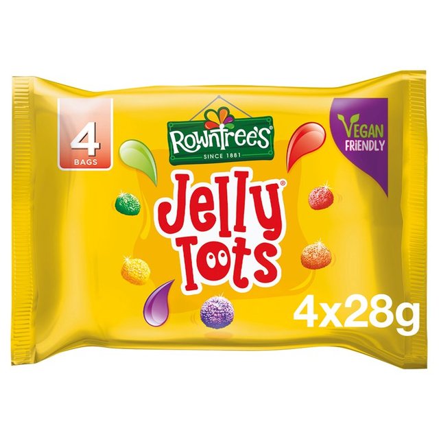 Rowntree 039 s Jelly Tots Multipack 4 x 28g ロウントリーズ ジェリー トッツ マルチパック 28g×4