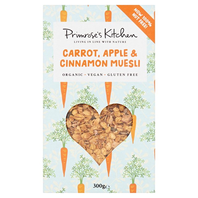 Primrose's Kitchen Organic Carrot, Apple & Cinnamon Muesli 300g プリムローズ キッチン オーガニック キャロット、アップル、シナモン ミューズリー 300g