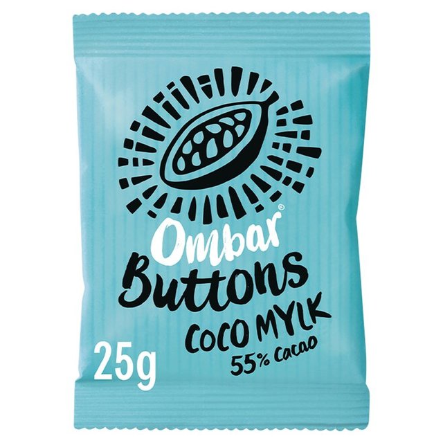 Ombar Coco Mylk Chocolate Buttons 25g オンバーココマイクチョコレートボタン 25g