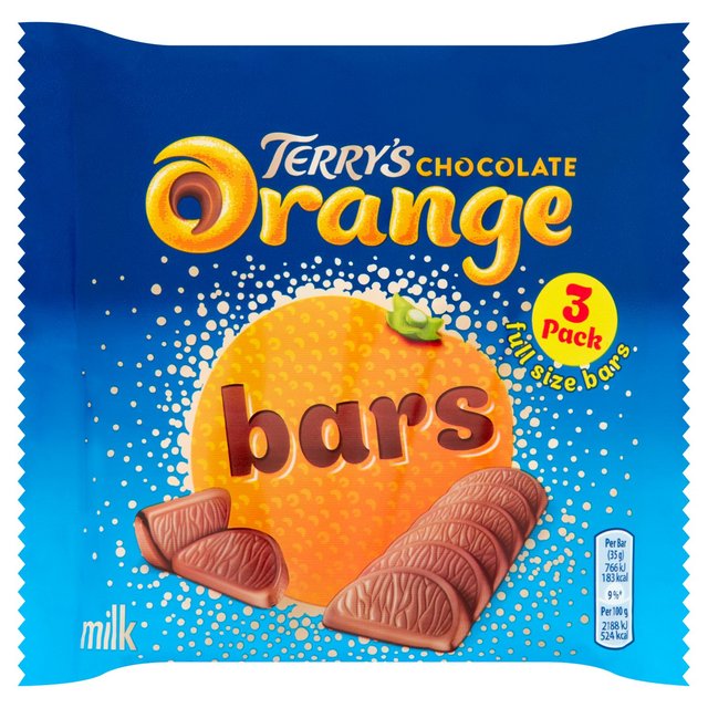 Terry's Chocolate Orange Bars 3 x 35g e[Y`R[gIWo[ 35g~3