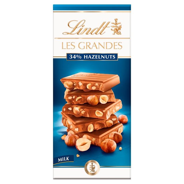 Lindt Les Grandes Hazelnuts Milk Chocolate Bar 150g c EOf w[[ibc~N`R[go[ 150g