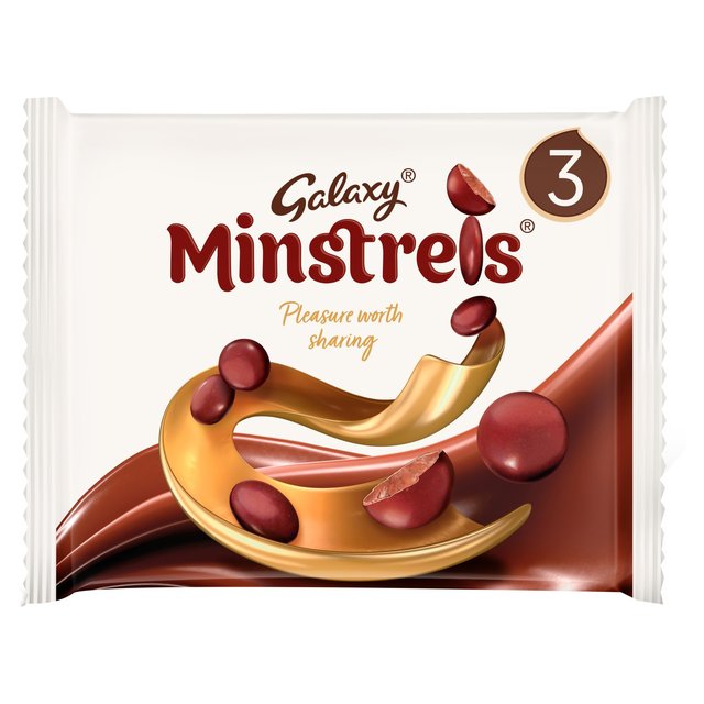 Galaxy Minstrels Chocolate Bags Multipack 3 x 42g ギャラクシー ミンストレルズ チョコレートバッグ マルチパック 3個入り 42g 2