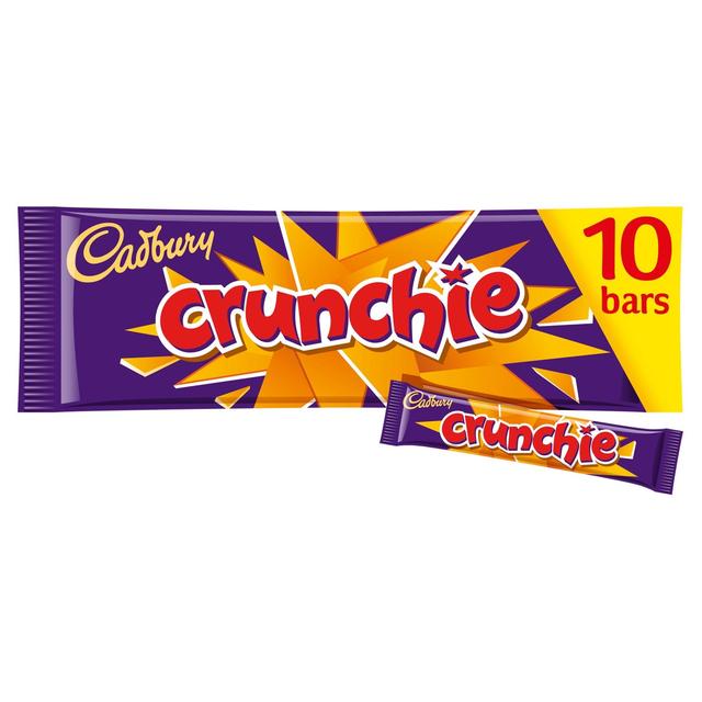 Cadbury Crunchie Chocolate Bar Multipack 10 x 26g キャドバリー クランチー チョコレート バー マルチパック 10 x 26g