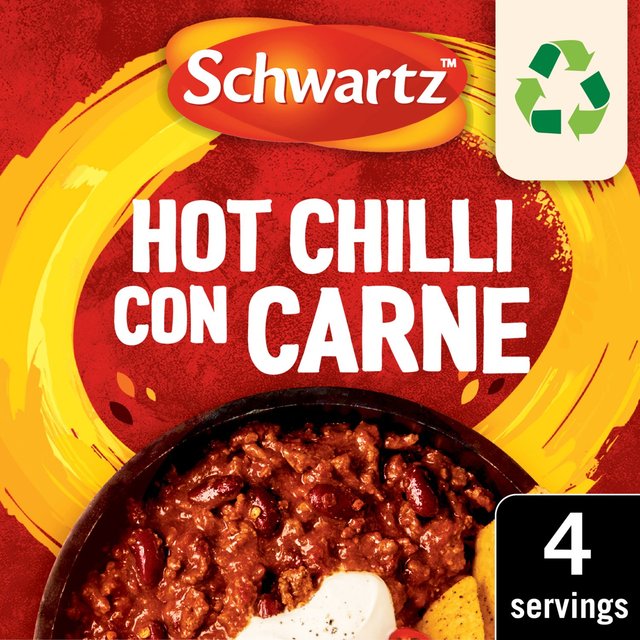 Schwartz Hot Chilli Con Carne Mix 41g シュワルツ ホットチリコンカーンミックス 41g