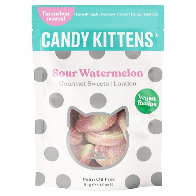 Candy Kittens Sour Watermelon Pop Bag 54g LfB LbeY T[ XCJ |bvobO 54g