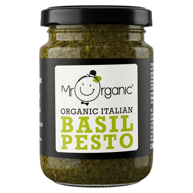 Mr Organic Vegan Basil Pesto 130g ~X^[I[KjbN B[K oWyXg 130g