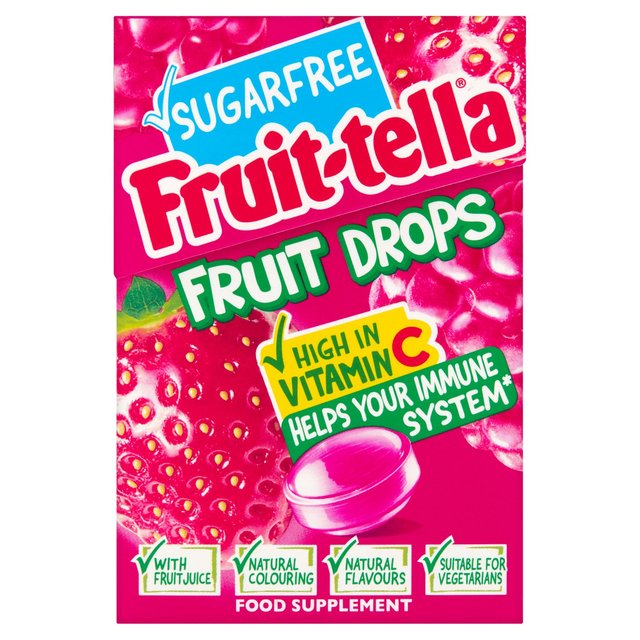 Fruittella Sugarfree Fruit Drop Red Berry 45g フルーティテラ シュガーフリー フルーツドロップ レッドベリー 45g