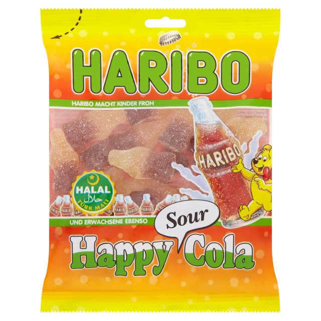 Haribo Halal Happy Cola Sours 100g n{[ n[ nbs[R[T[ 100g