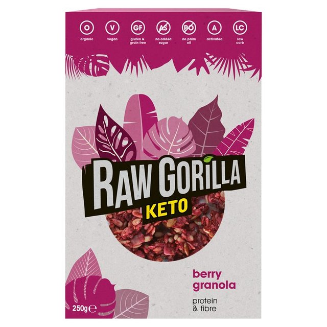 Raw Gorilla Keto Berry Granola 250g [S Pgx[Om[ 250g