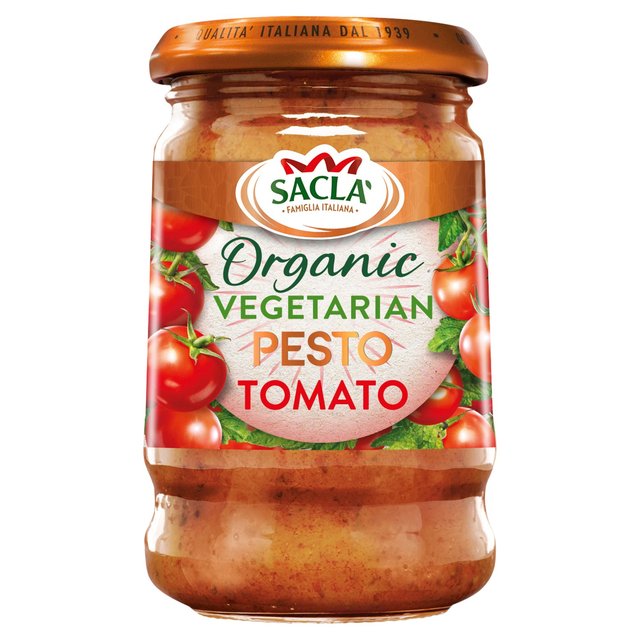 Sacla' Organic Tomato Pesto 190g TN I[KjbNg}gyXg 190g