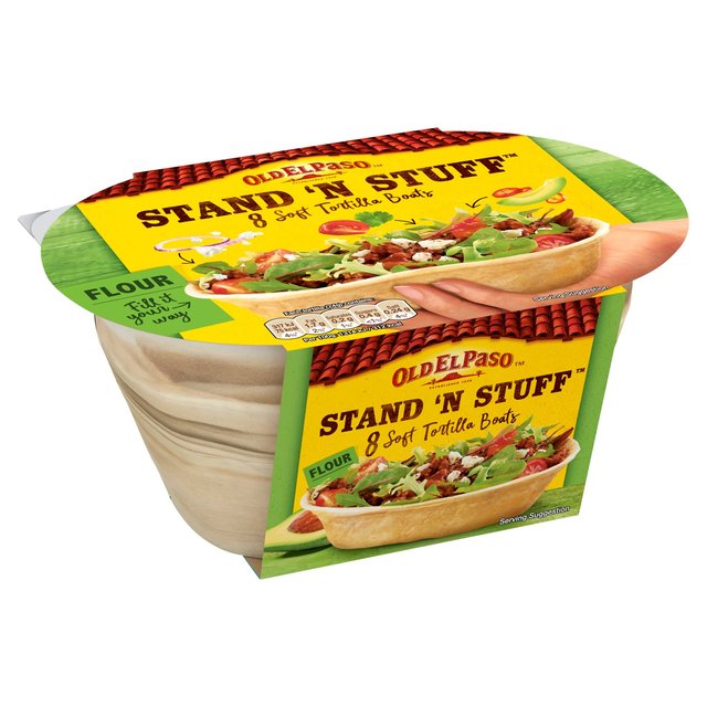 Old El Paso Stand 'N' Stuff Soft Flour Tortillas x8 193g オールド エルパソ スタンドン スタッフ ソフト フラワー トルティーヤ 8枚 193g